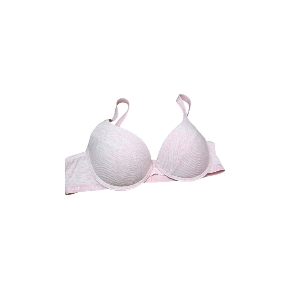 Lucky‎ Brand Light Pink Lightly Padded T-Shirt Bra Size 36B Everyday Wear